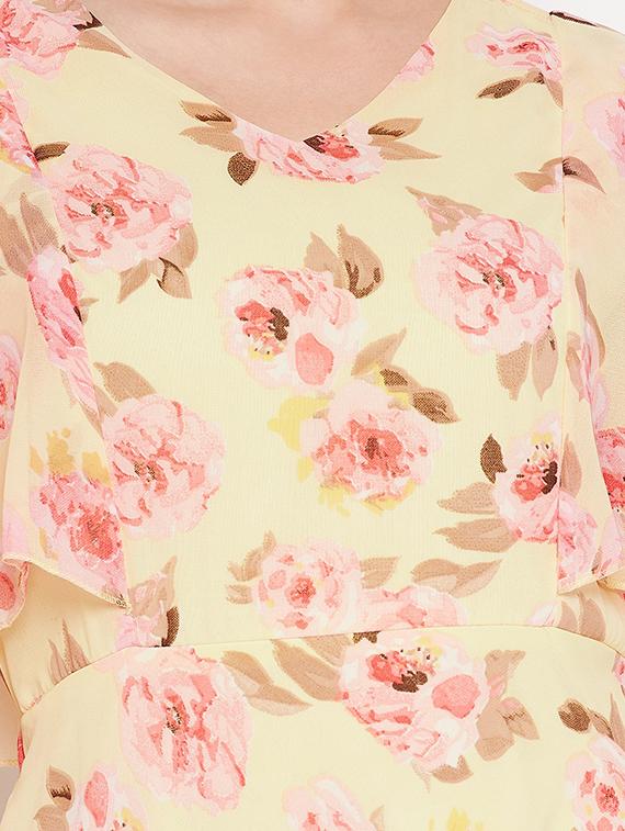 women's fit & flare floral dress - 18531843 - Zoom Image - 3