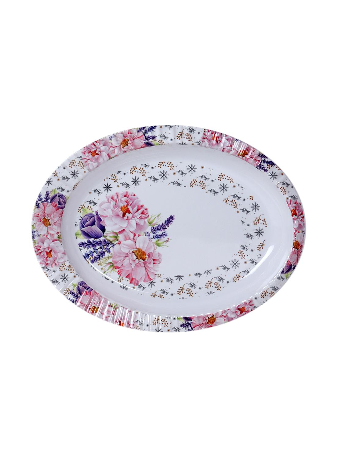 cdi 34 pcs white floral dinner set - 18538428 - Standard Image - 6