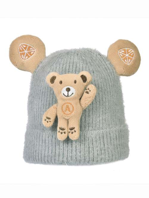 grey wool teddy cap  - 18565079 - Very Small Image - 1
