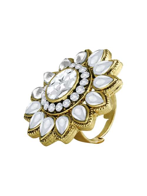 gold plated hand ring - 18566883 - Very Small Image - 1