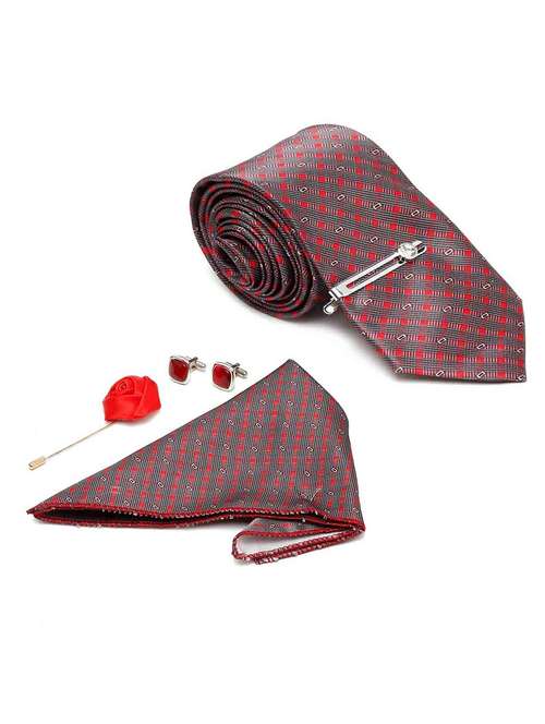 red tie combo gift set - 18568476 - Very Small Image - 1