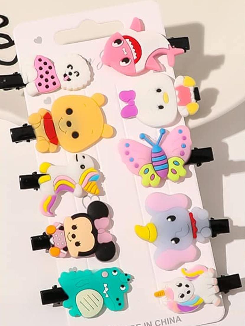 multi colored cotton blend hair pin/clips - 18575450 - Zoom Image - 3