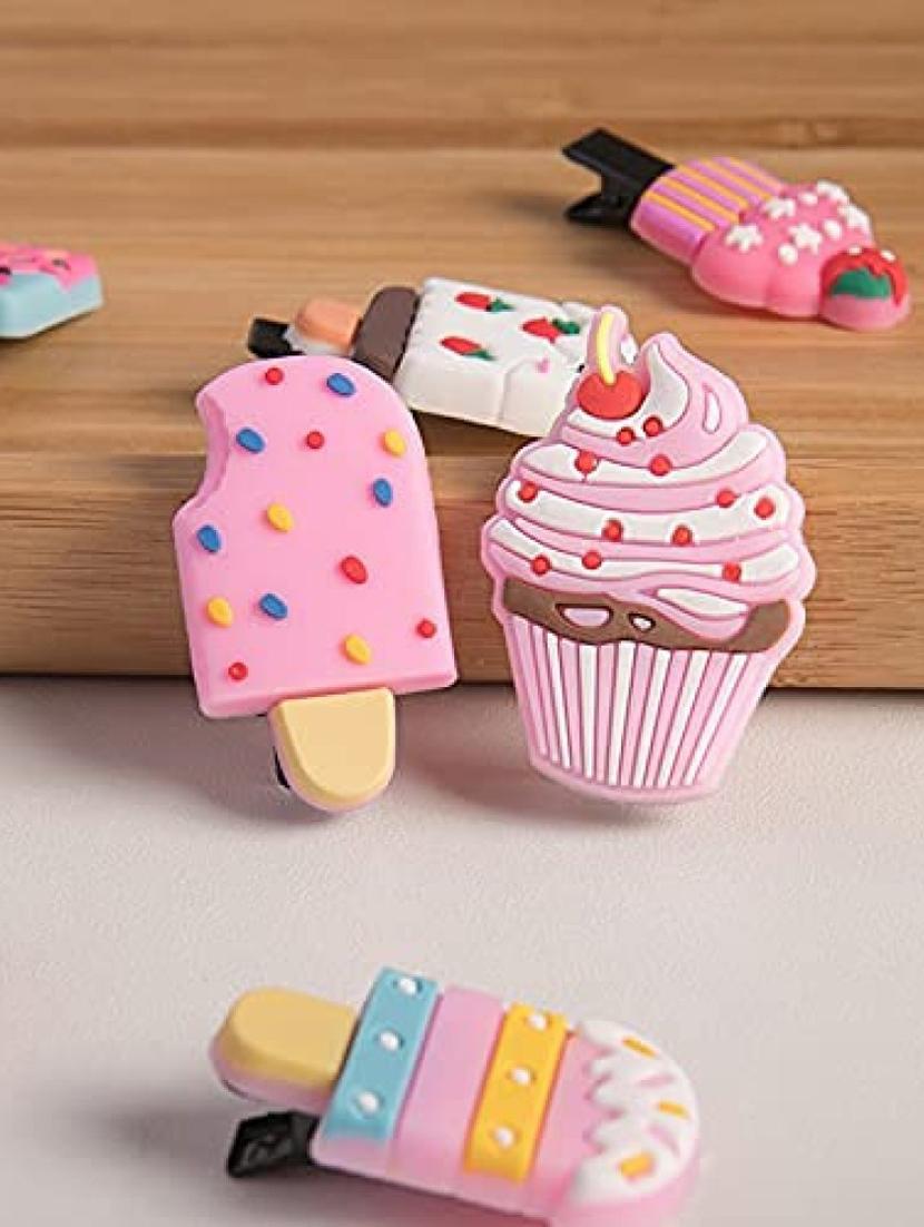 multi colored cotton blend hair pin/clips - 18575450 - Zoom Image - 4