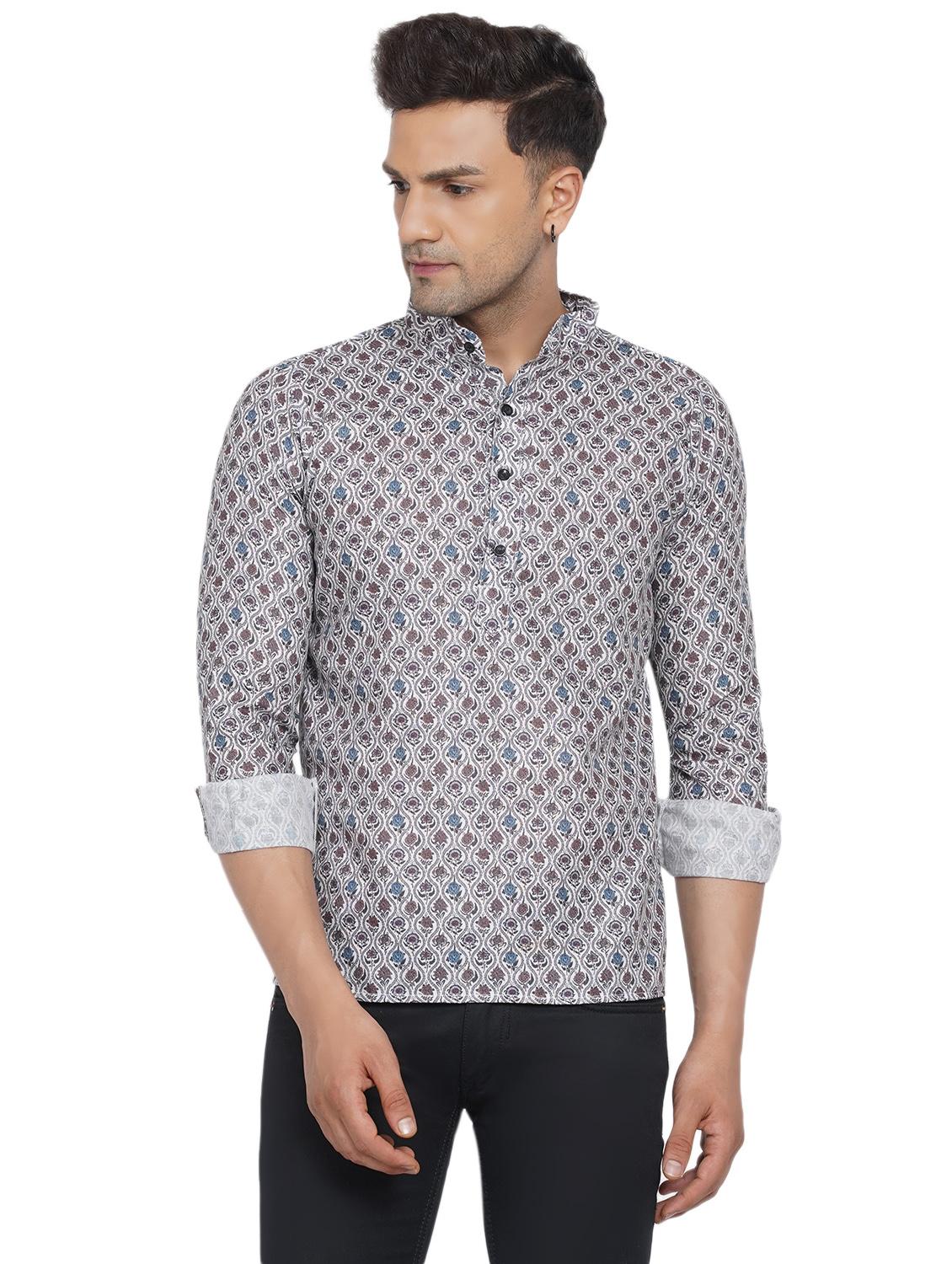 printed short kurta - 18582752 - Standard Image - 2
