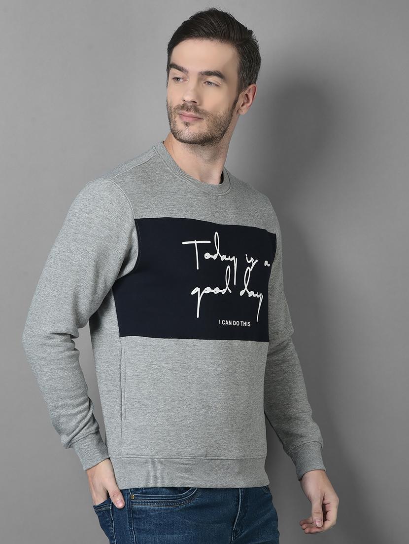 mens chest print sweatshirt - 18601504 - Standard Image - 2