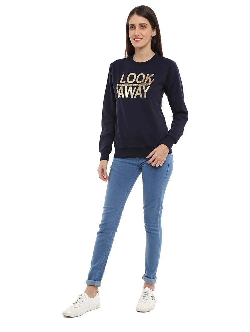 women's chest print sweatshirt - 18616923 - Zoom Image - 4