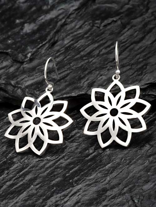 silver silver plated earring - 18633448 - Very Small Image - 1