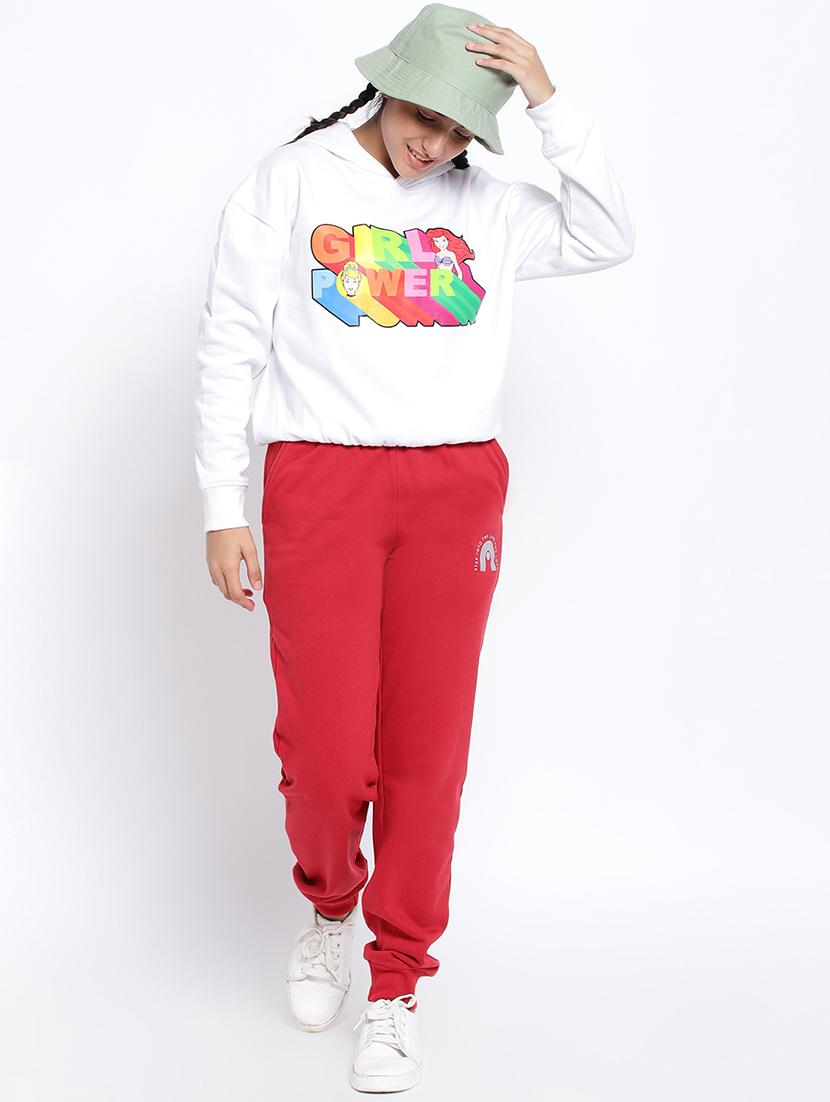 chest print hood neck sweatshirt - 18633591 - Zoom Image - 3