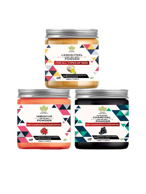 pack of 3 100% pure & natural powder combo - 18635383 - Very Small Image - 1