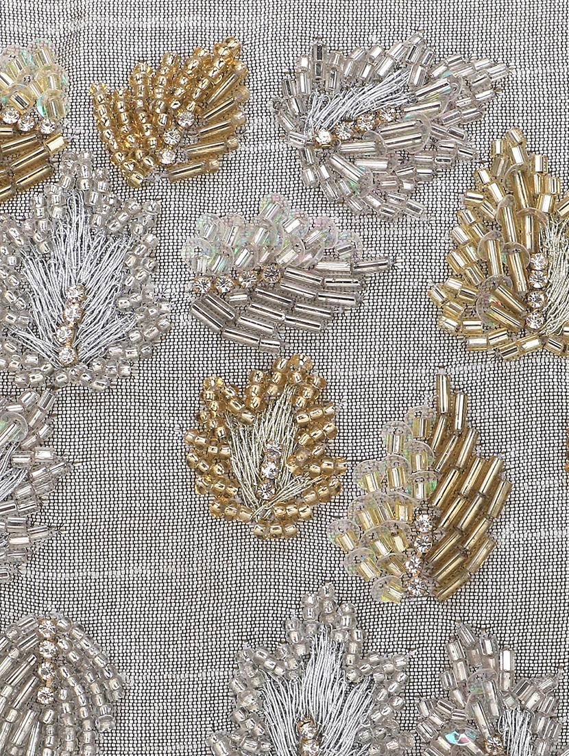 silver embellished ethnic clutch - 18636954 - Zoom Image - 3