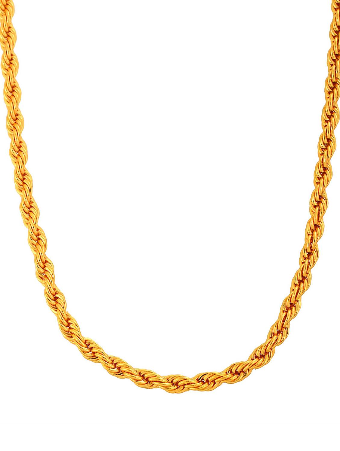 gold plated chain necklace - 18637403 - Zoom Image - 3
