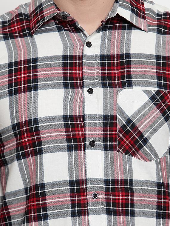 mens checks casual shirt - 18647938 - Standard Image - 4