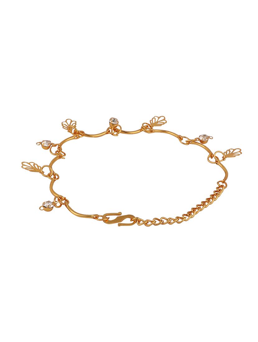 gold plated link bracelet - 18657026 - Standard Image - 3