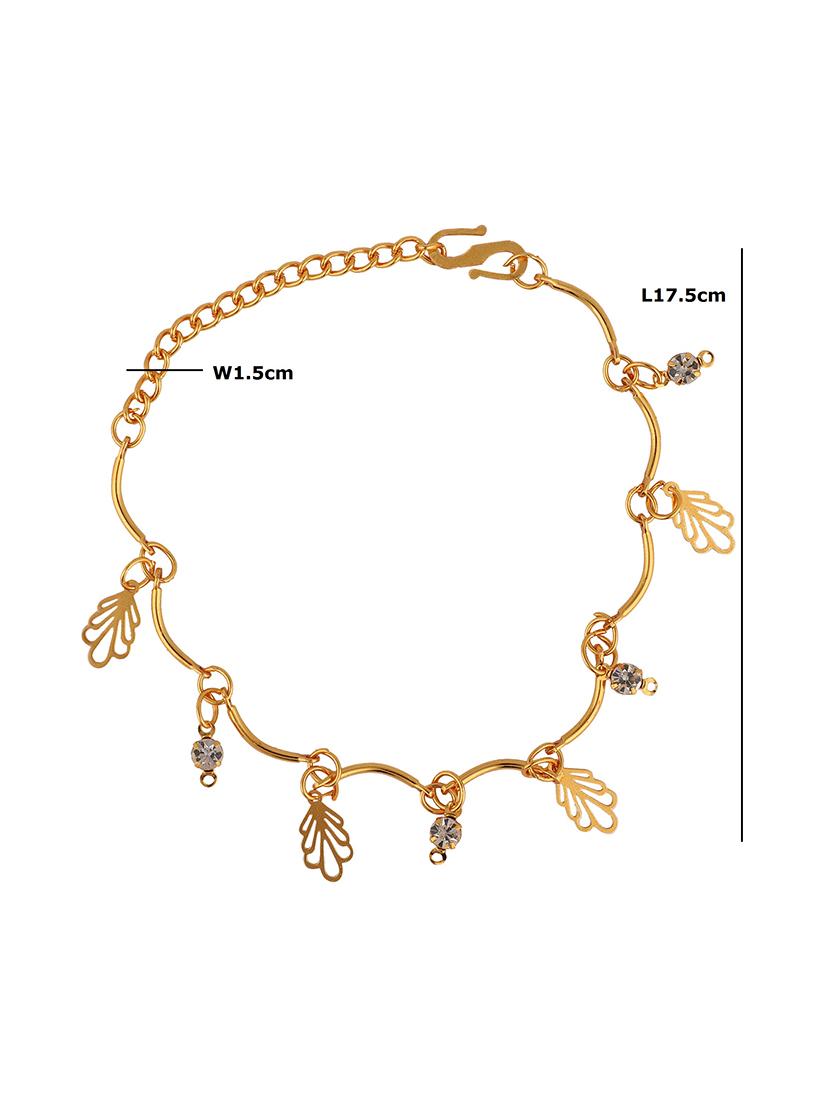 gold plated link bracelet - 18657026 - Zoom Image - 4