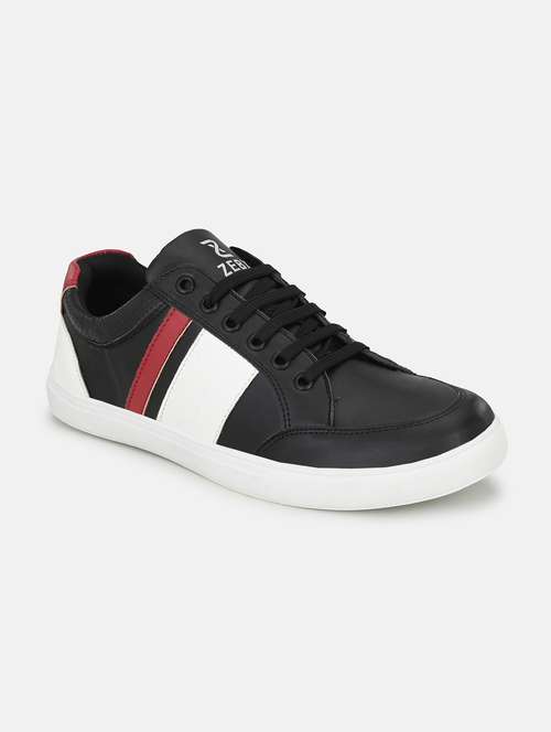 mens black lace up sneaker - 18680453 - Very Small Image - 1