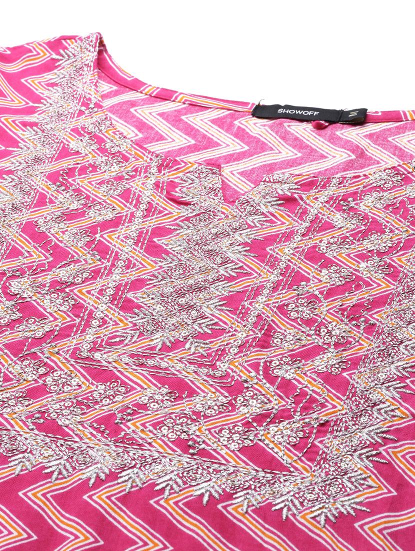 women's straight kurta - 18682976 - Standard Image - 4