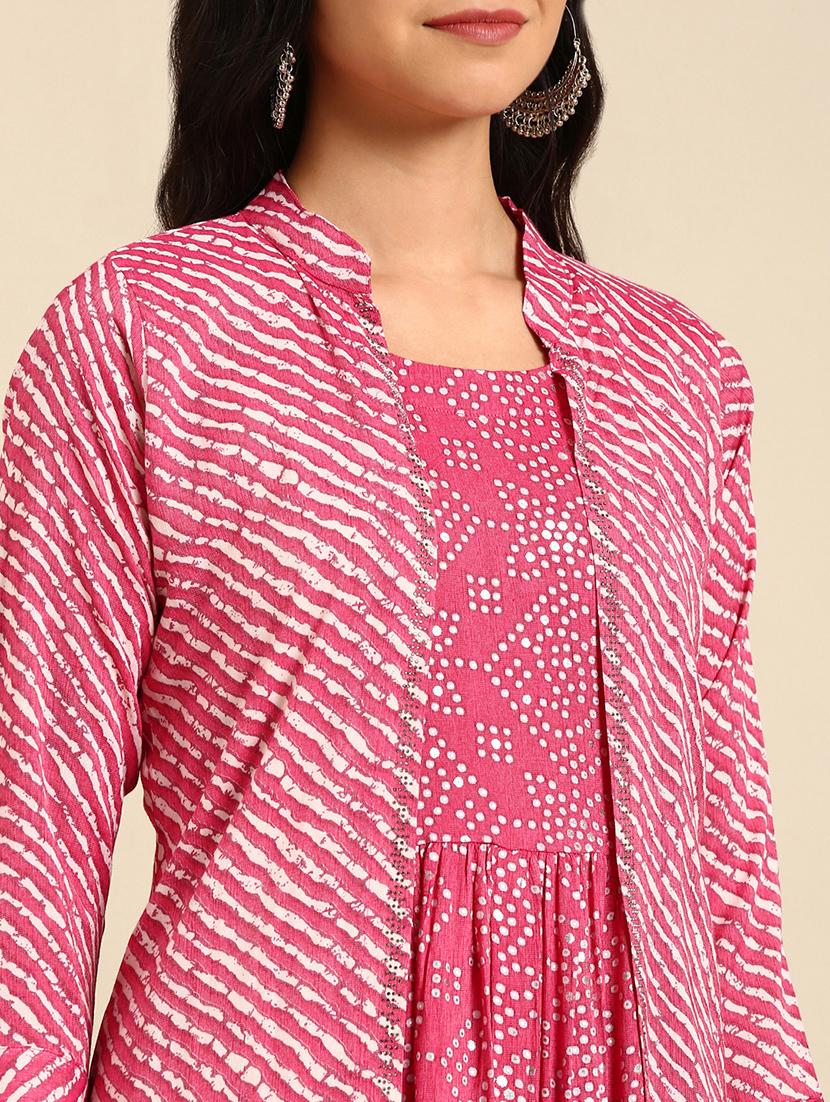 women's kurta with jacket kurta - 18682989 - Zoom Image - 3
