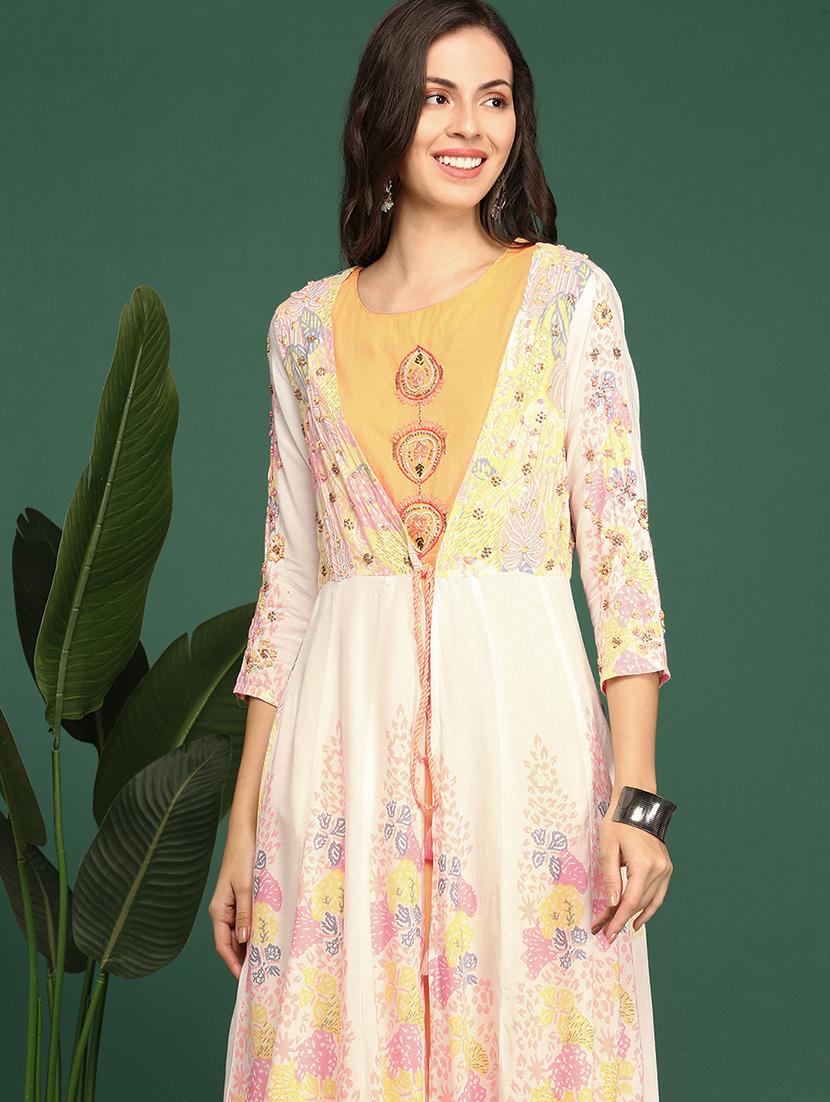 women's flared kurta - 18683101 - Standard Image - 4
