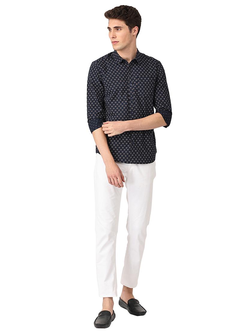 mens printed casual shirt - 18686946 - Standard Image - 3