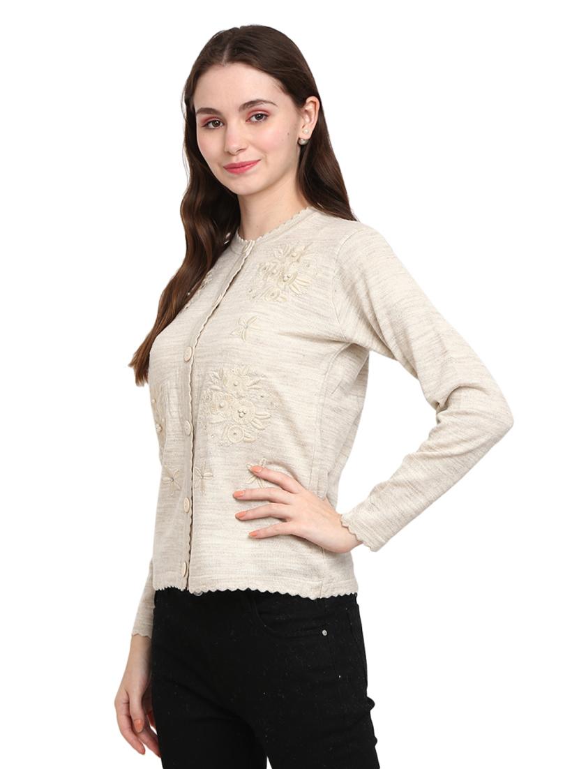 button up wool cardigan - 18687954 - Standard Image - 2