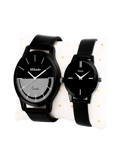 exclusive love forever couple watches combo for men and women - 18688982 - Very Small Image - 1