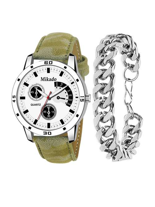 men's analog watch combo - 18690011 - Very Small Image - 1