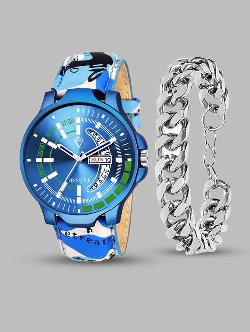 men's analog watch combo - 18690045 - Very Small Image - 1