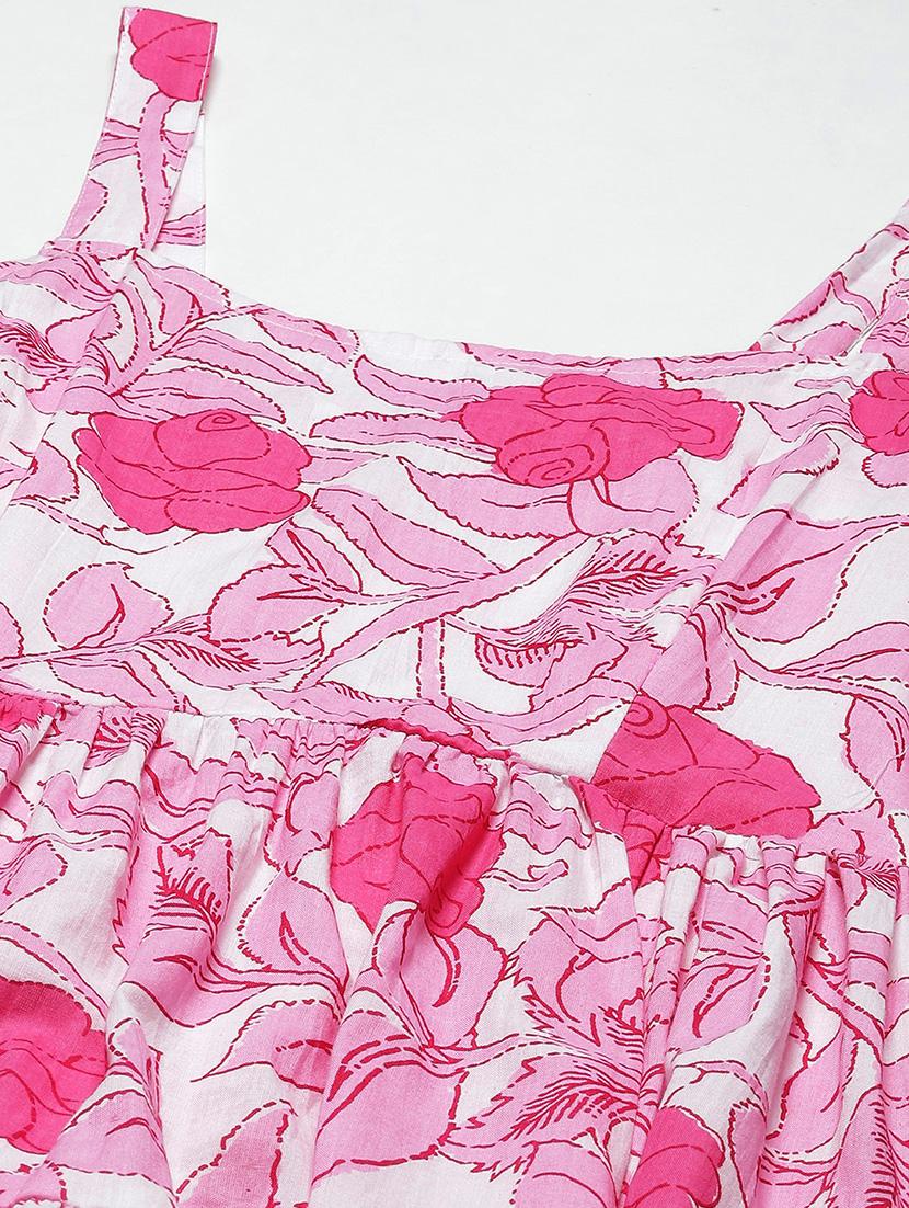 women's tiered dress floral dress - 18750817 - Standard Image - 4