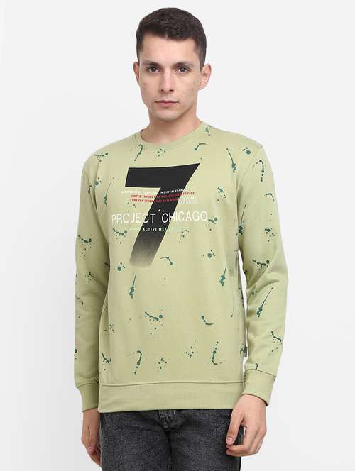 mens all over print sweatshirt - 18788640 - Very Small Image - 1