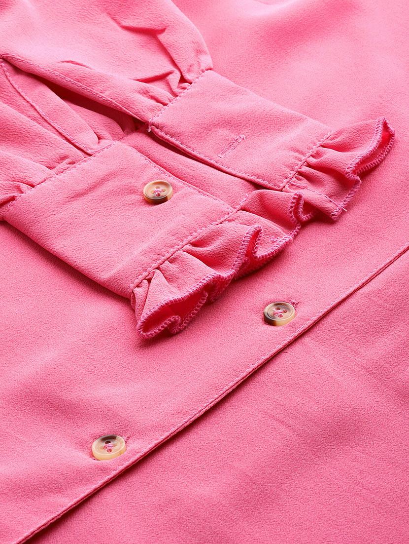 pink polyester regular shirt - 18789194 - Zoom Image - 4
