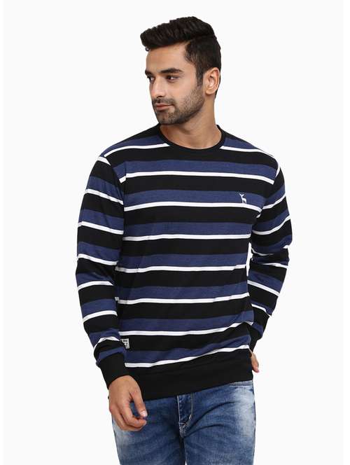men striped long sleeve sweatshirt - 18823190 - Very Small Image - 1