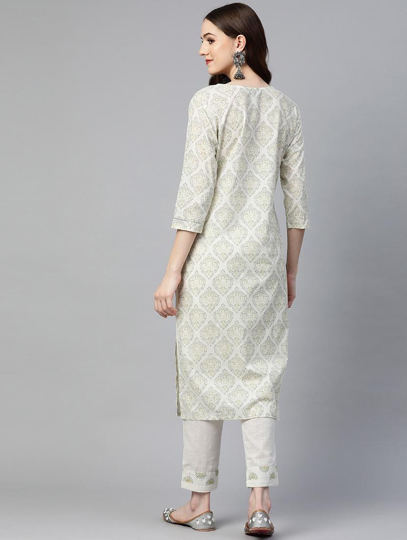 printed kurta pant set - 18847882 - Zoom Image - 3