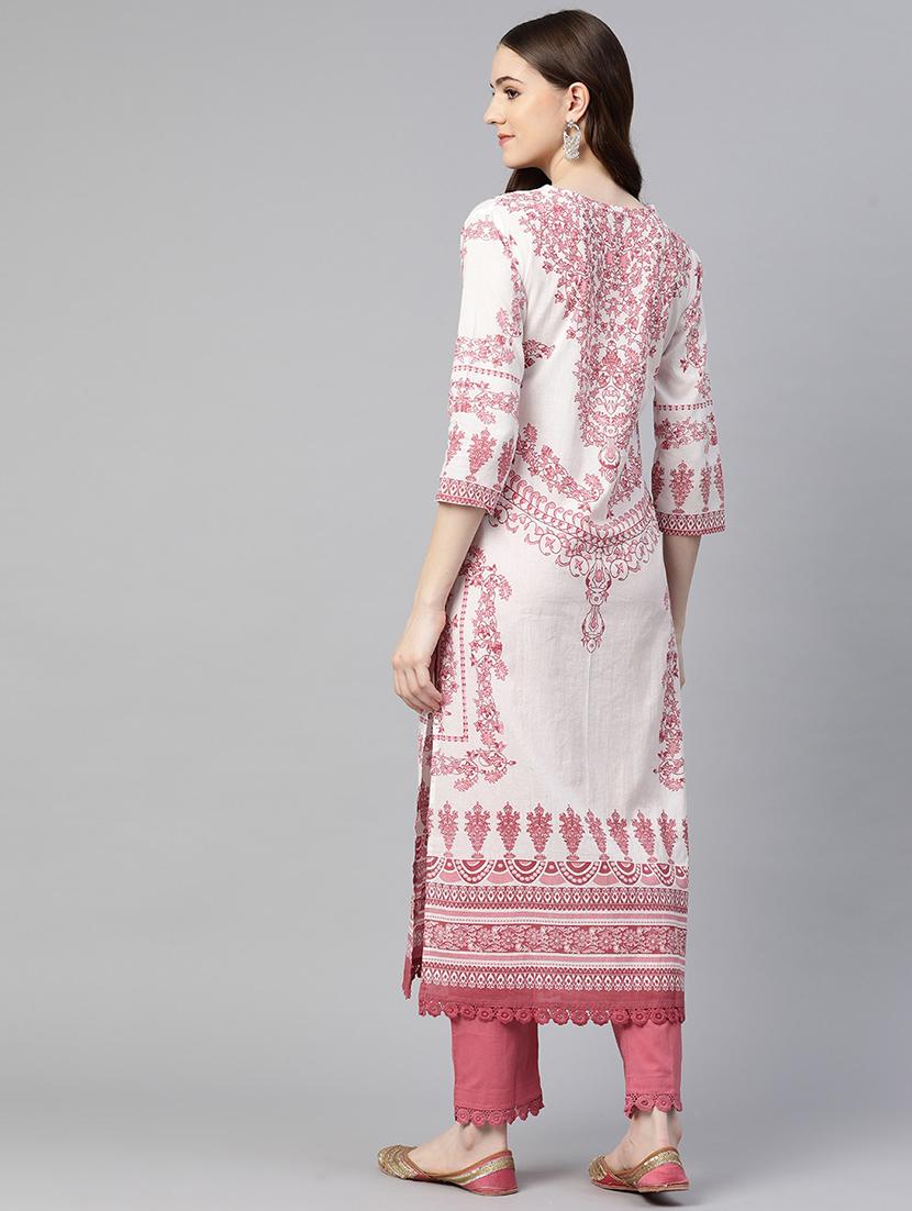 printed kurta pant set - 18847899 - Zoom Image - 3