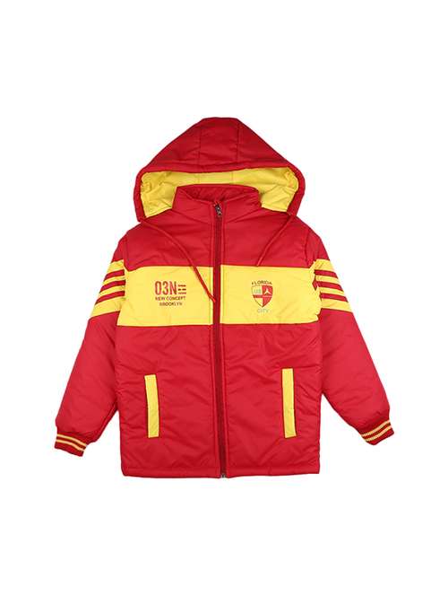 red cotton quilted jacket - 18847918 - Very Small Image - 1