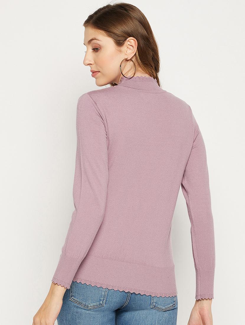 women long sleeves self design pullover - 18881382 - Zoom Image - 3