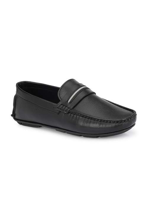 black synthetic slip on loafers - 18905397 - Very Small Image - 1