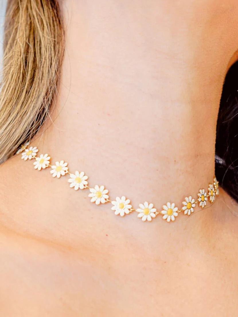 white gold plated choker necklace - 18905418 - Standard Image - 3