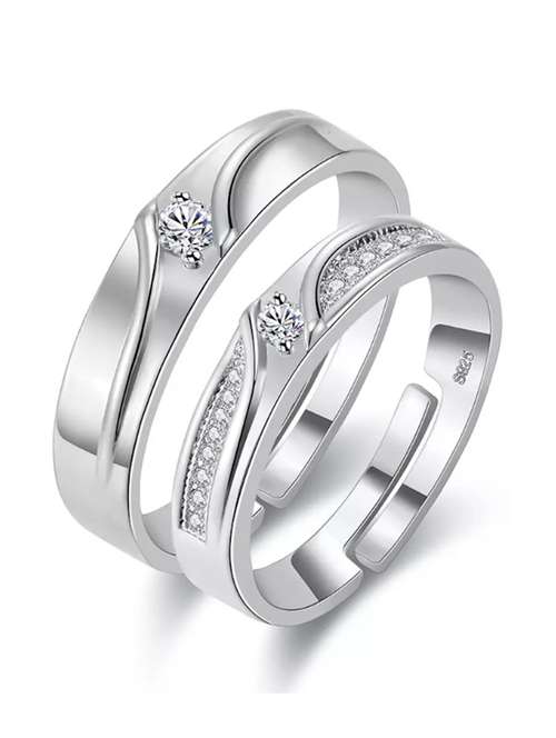 silver plated finger ring - 18910138 - Very Small Image - 1