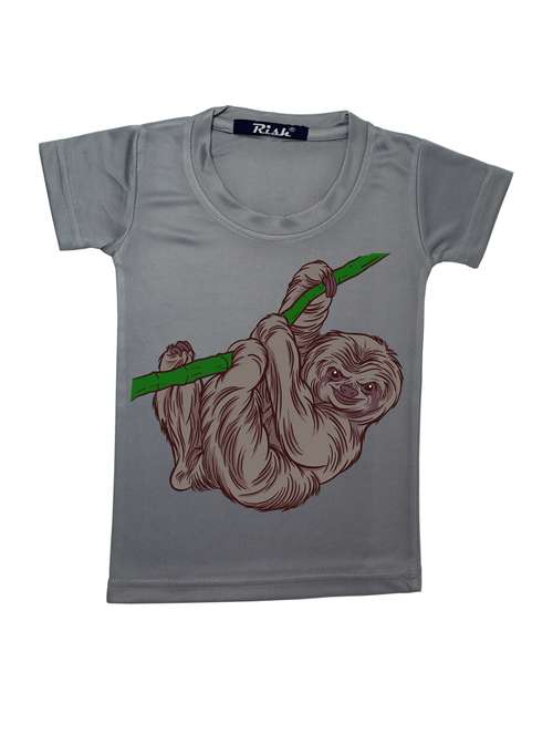 Charcoal Graphic Printed T-shirt - 18911928 - Very Small Image - 1
