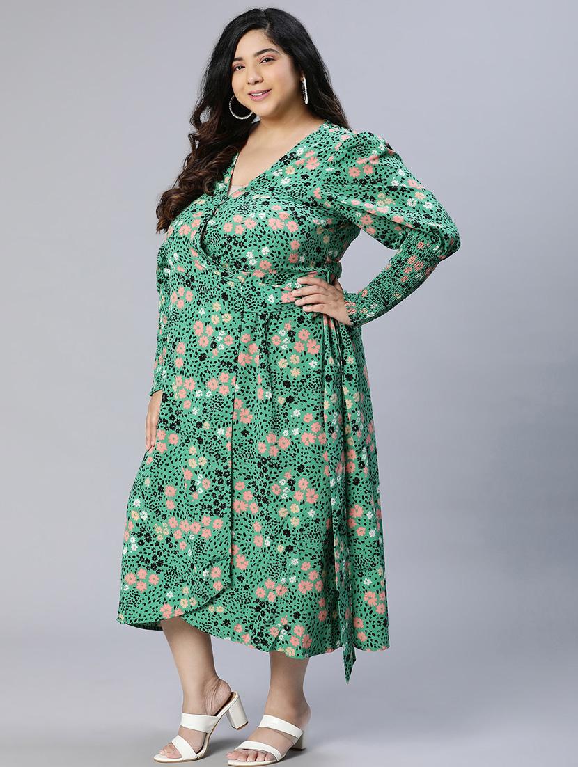 women's wrap floral dress - 18913120 - Standard Image - 2