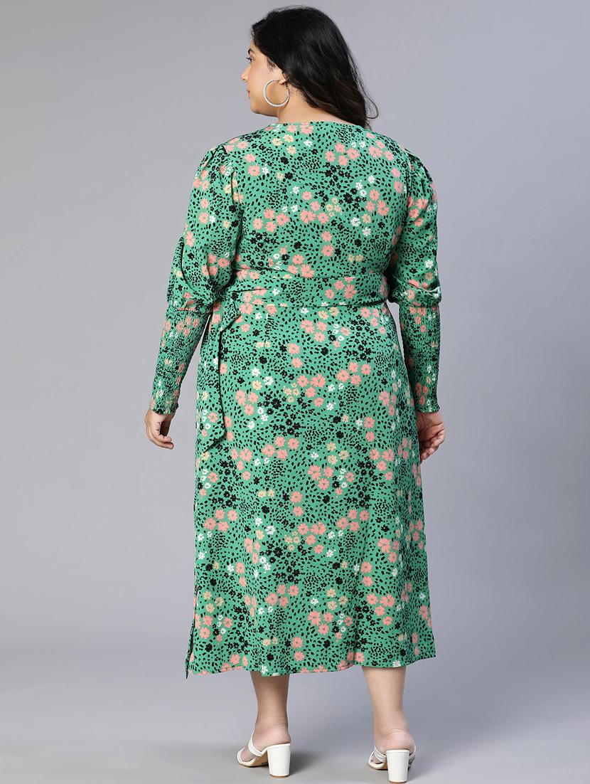 women's wrap floral dress - 18913120 - Zoom Image - 3