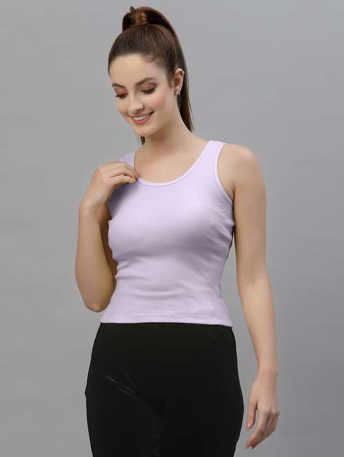 women's solid round neck top - 18949432 - Very Small Image - 1