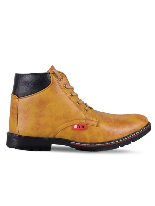 tan lace up low ankle boots - 18951387 - Very Small Image - 1