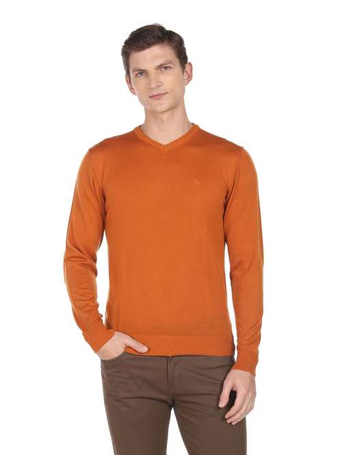 mens solid pullover - 19079082 - Very Small Image - 1