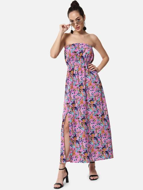 women's tube floral dress - 19082715 - Very Small Image - 1