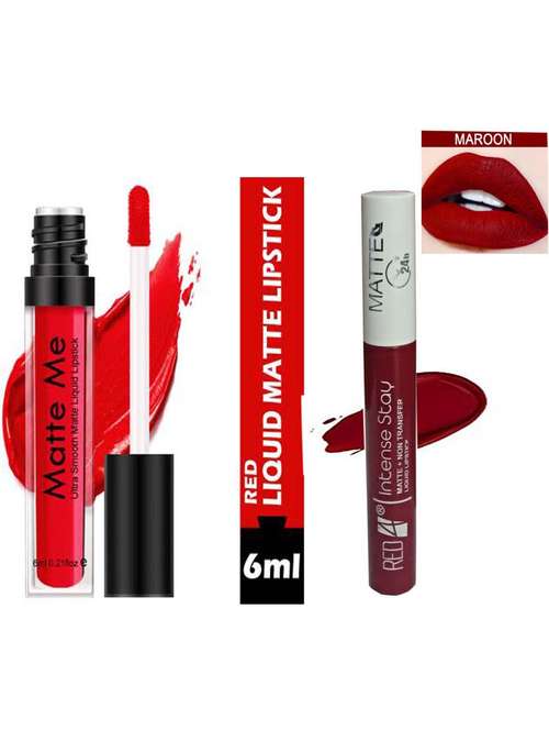 matte me ultra smooth matte liquid red lipstick & maroon lipstick - 19085672 - Very Small Image - 1