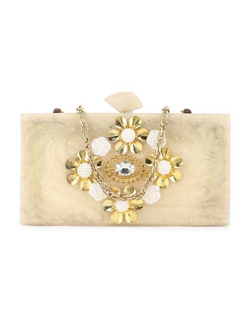 pink metal box clutch - 19088662 - Very Small Image - 1