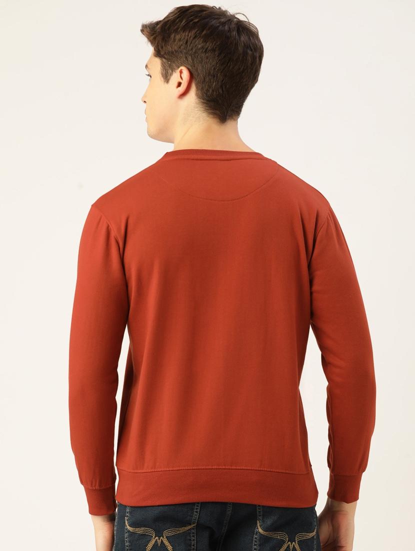 orange cotton sweatshirt - 19100662 - Zoom Image - 2