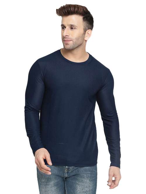 Round Neck Solid T-shirt - 19112099 - Very Small Image - 1
