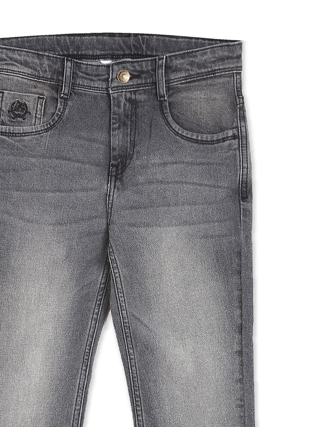 boy's plain skinny fit jeans - 19128564 - Zoom Image - 3